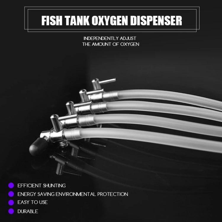 Fish Tank Oxygen Pipe Stainless Steel Distributor Oxygen Regulating Valve, One Head, Two Heads, Three Heads, Four Heads, Five Heads, Six Heads, Eight Heads, Ten Heads