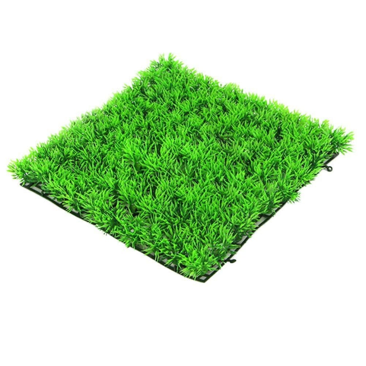 2 PCS Simulation Lawn Shopping Mall Indoor And Outdoor Fish Tank Turtle Tank Green Plant Decoration, Size: 25x25x3.5cm, 81 Mesh Pine, Snapdragon Lawn