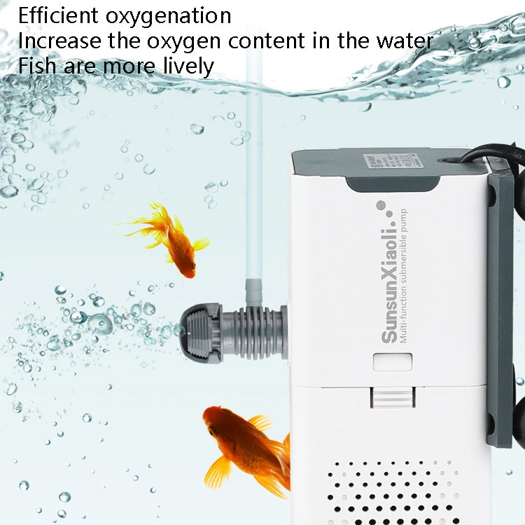 SunsunXiaoli Fish Tank Water Pump Small 3 In 1 Aquarium Circulating Filter Circulation Pump, CN Plug, 6W 500F, 15W 1000F