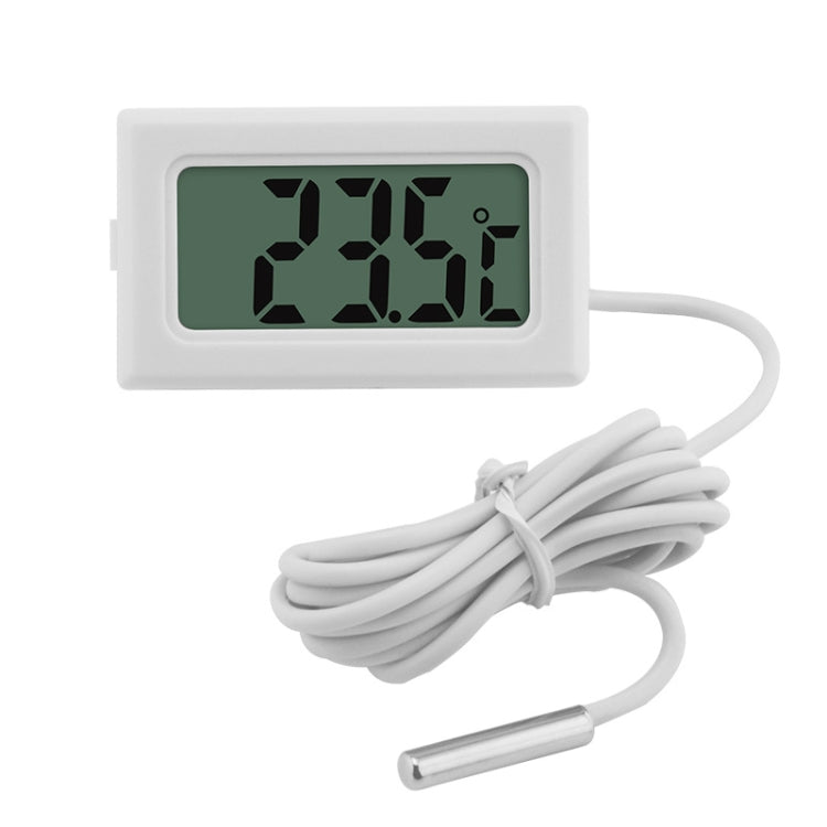 Fish Tank Digital Thermometer Waterproof Probe Electronic Measuring Thermometer, Line Length: 5m (Black), 1m (Black), 1m (White), 2m (Black), 2m (White), 5m (Black)