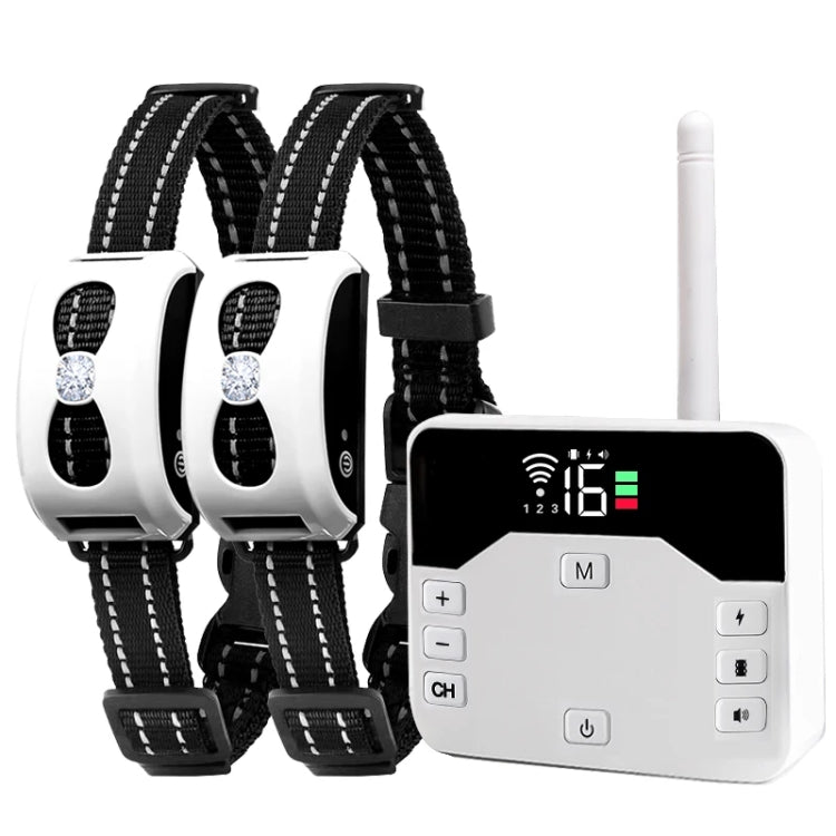 Pet Electronic Fence Wireless Stop Barker Outdoor Dog Collar Remote Control Dog Trainer, 1 Drag 1, 1 Drag 2, 1 Drag 3