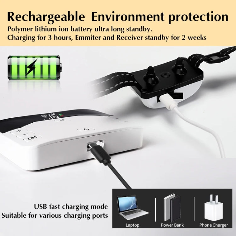 Pet Electronic Fence Wireless Stop Barker Outdoor Dog Collar Remote Control Dog Trainer, 1 Drag 1, 1 Drag 2, 1 Drag 3