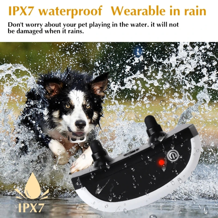 Pet Electronic Fence Wireless Stop Barker Outdoor Dog Collar Remote Control Dog Trainer, 1 Drag 1, 1 Drag 2, 1 Drag 3