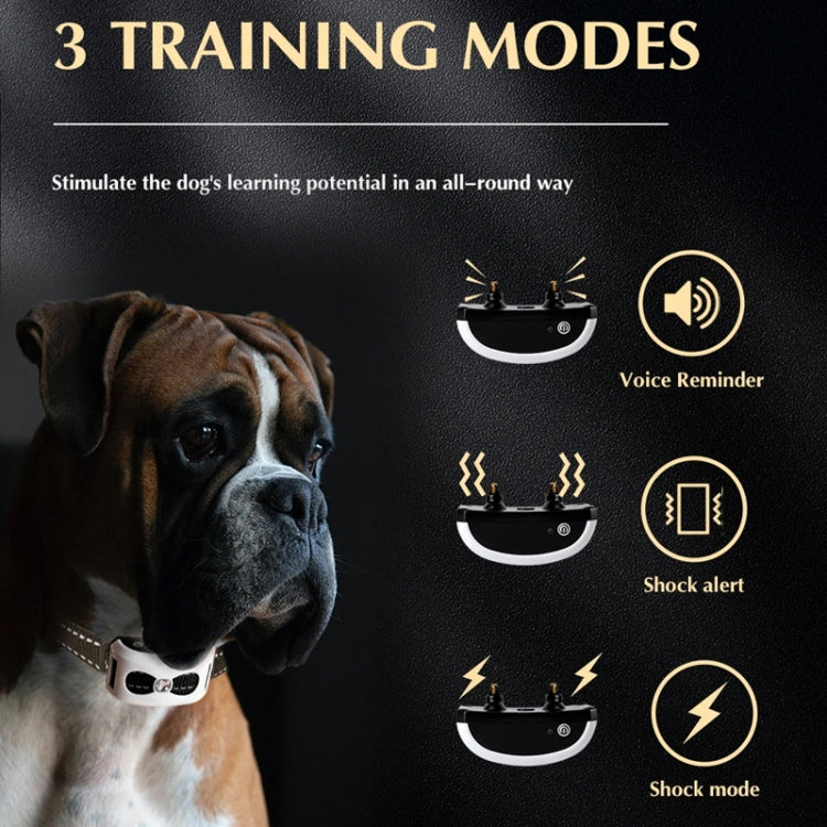 Pet Electronic Fence Wireless Stop Barker Outdoor Dog Collar Remote Control Dog Trainer, 1 Drag 1, 1 Drag 2, 1 Drag 3