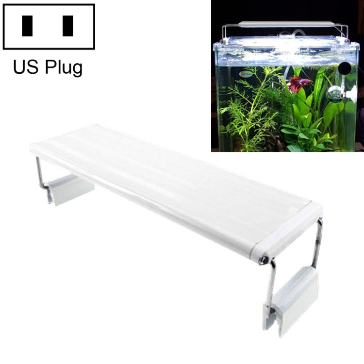 XY-15N/K Aquarium Glass Fish Tank LED Aquatic Bracket Lamp, US Plug