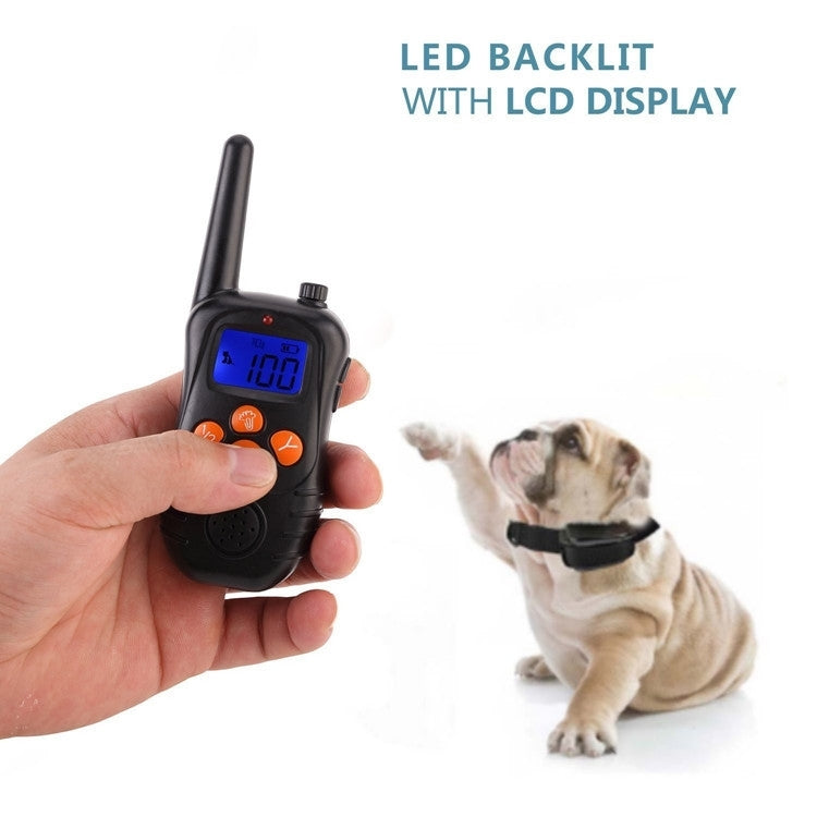 998DC Bark Stopper Remote Control Electric Shock Collar Dog Training Device