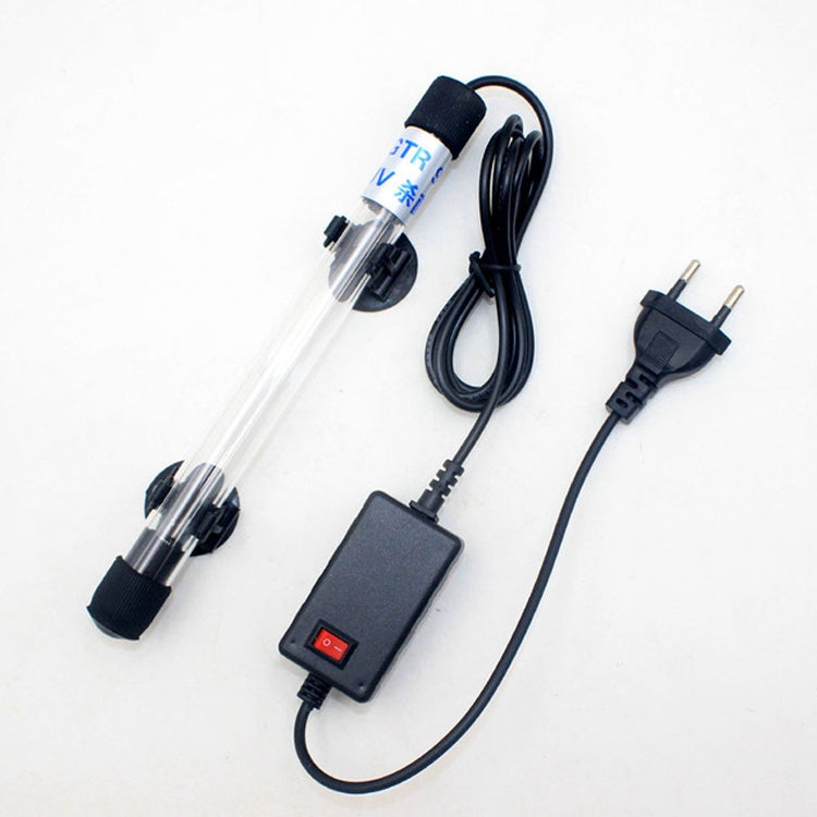 220V 7W UV Ultraviolet Algae Disinfection Fish Tank Lamp, EU Plug