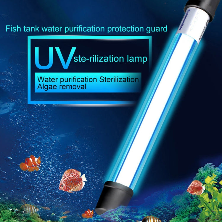 220V 7W UV Ultraviolet Algae Disinfection Fish Tank Lamp, EU Plug