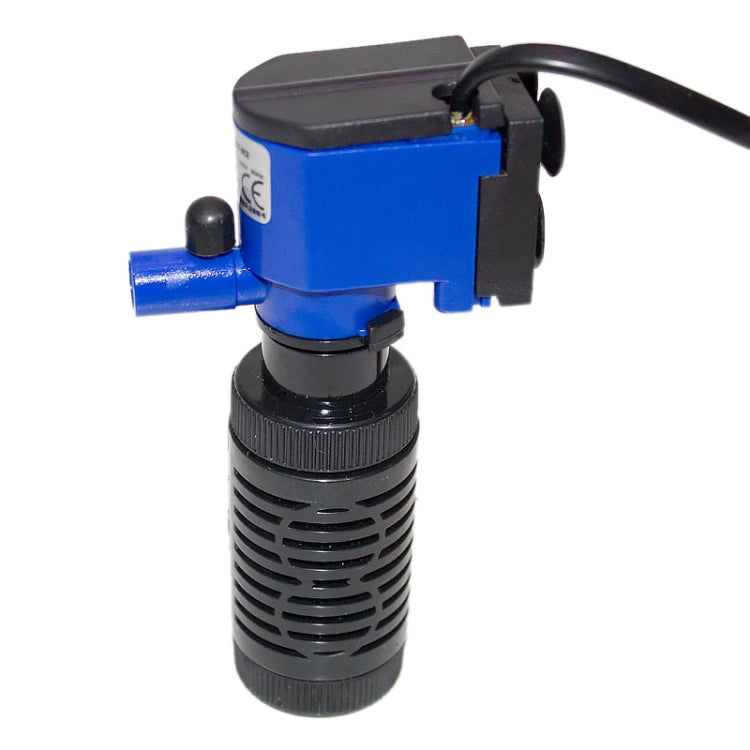 ZY-M2 4W 400L/H Multi-function Submersible Aquarium Water Pump Circulation Pump Fish Tank Internal Air Filter, EU Plug