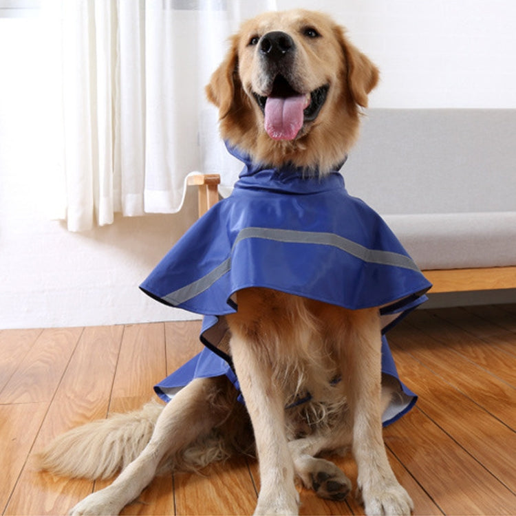 Teddy Golden Retriever Large Dog Practical Reflective Breathable Raincoat, Size: XS