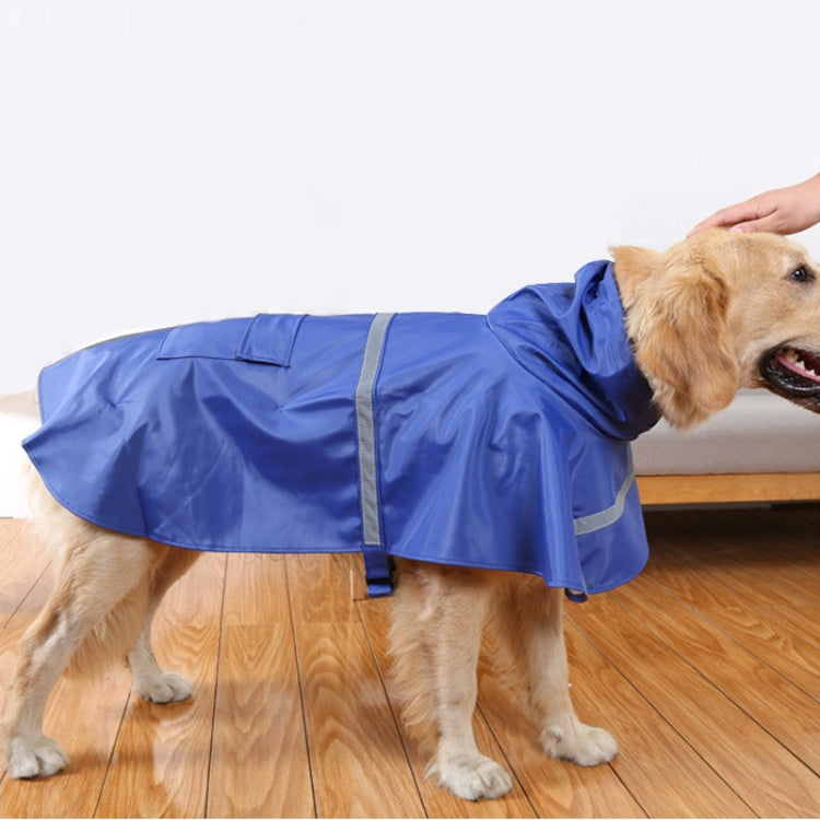 Teddy Golden Retriever Large Dog Practical Reflective Breathable Raincoat, Size: XS