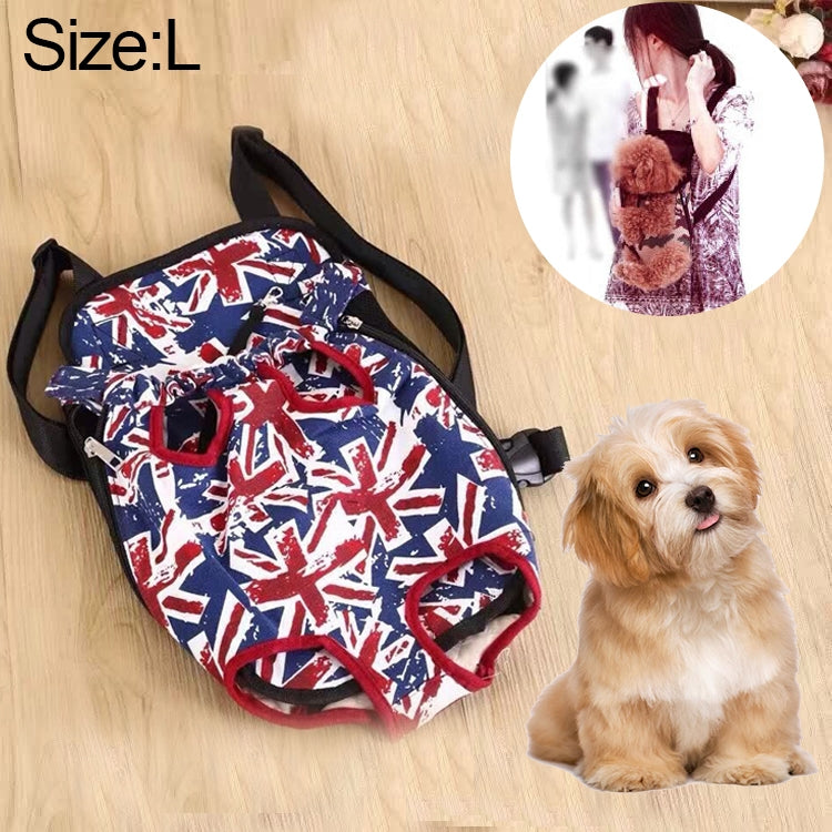 Front Pet Carrier Dog Backpack Bag, Size：L, Size：L