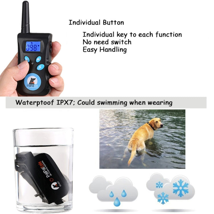 Automatic Anti Barking Collar Pet Training Control System + Electric Shock PU Leather Collar for Dogs