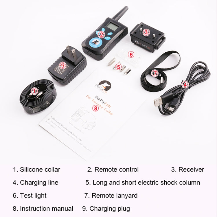 Automatic Anti Barking Collar Pet Training Control System + Electric Shock PU Leather Collar for Dogs