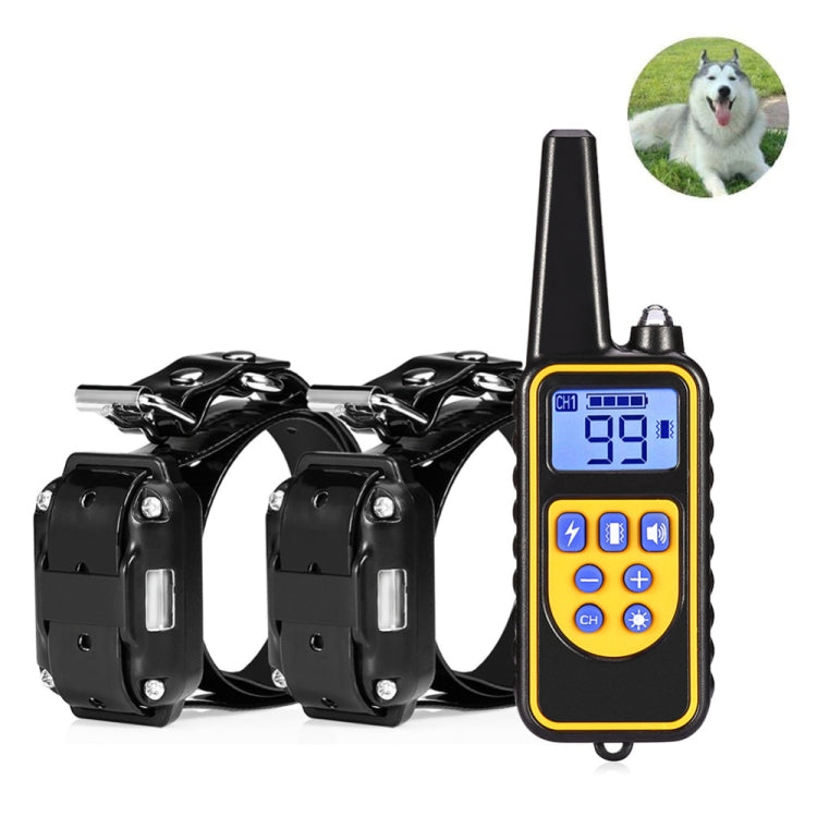 880-2 800 Yards Rechargeable Remote Control Collar Dog Training Device Anti Barking Device