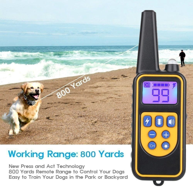 880-2 800 Yards Rechargeable Remote Control Collar Dog Training Device Anti Barking Device