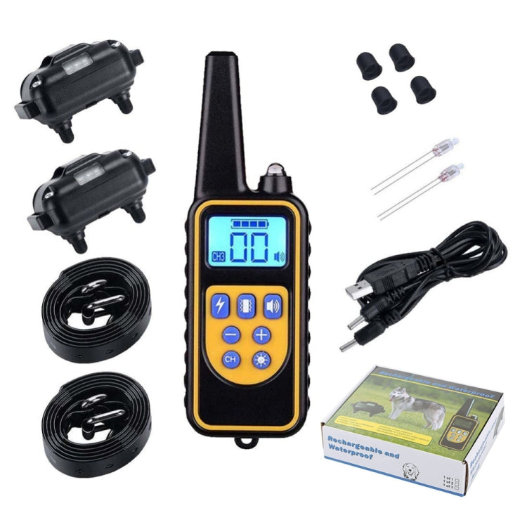 880-2 800 Yards Rechargeable Remote Control Collar Dog Training Device Anti Barking Device