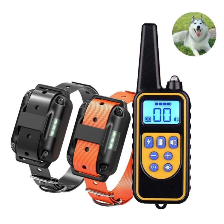 880-2 800 Yards Rechargeable Remote Control Collar Dog Training Device Anti Barking Device