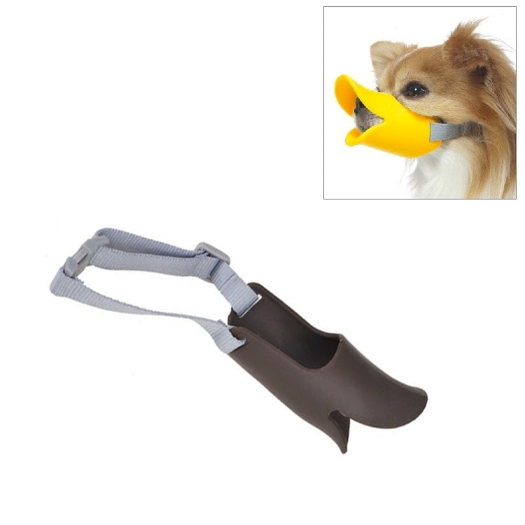 Cute Duck Mouth Shape Silicone Muzzle for Pet Dog, Size: M