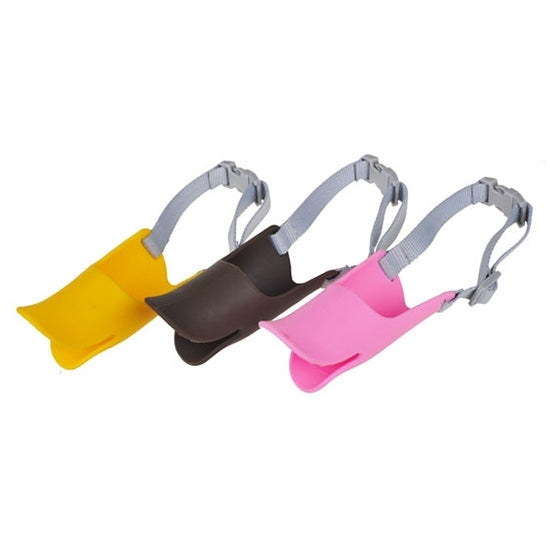 Cute Duck Mouth Shape Silicone Muzzle for Pet Dog, Size: M