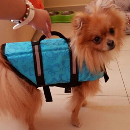 Pet Saver Dog Reflective Stripes Life Vest Jacket for Swimming Boating Surfing, Size: XS