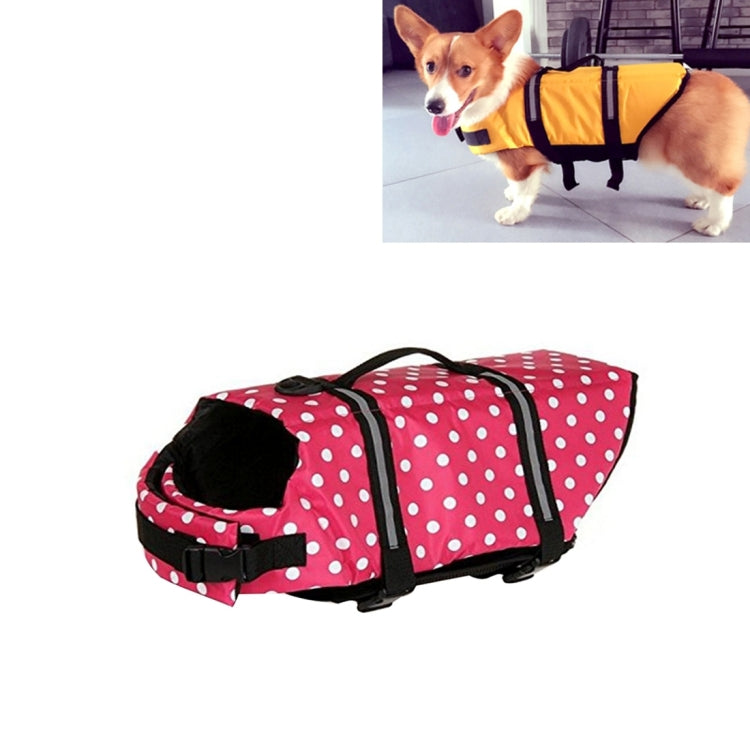 Pet Saver Dog Reflective Stripes Life Vest Jacket for Swimming Boating Surfing, Size: S