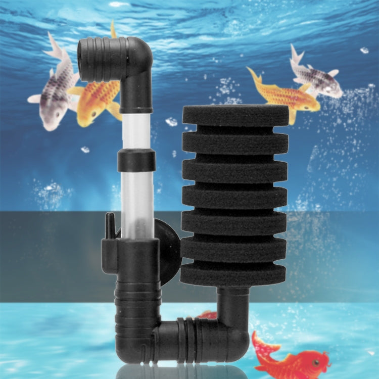 Wall-mounted Aquarium Mini Double Head Pneumatic Mute Biochemical Cotton Filter