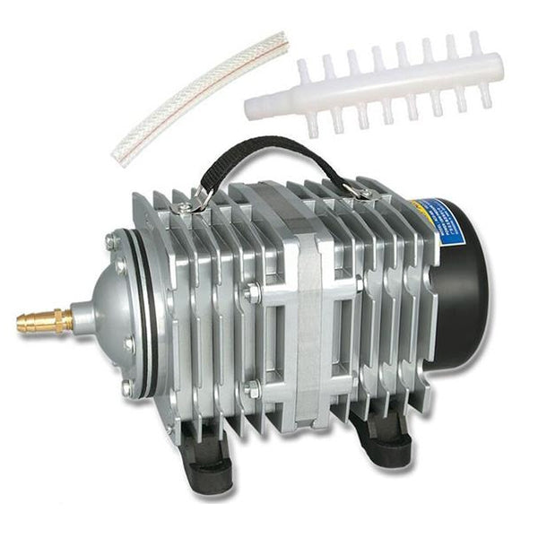 ACO-012A 390W 158L/Min Electromagnetic Air Pump Compressor Seafood Fish Tank Increase Oxygen Air Flow Spliter, US Plug