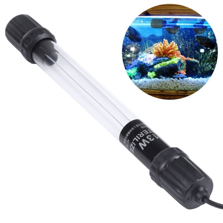 UV-013 13W Ultraviolet Germicidal Lamp Disinfection Light for Aquarium, EU Plug