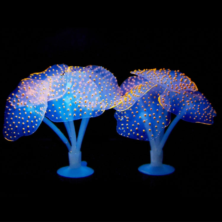 Aquarium Articles Decoration Silicone Simulation Fluorescent Sucker Jellyfish, Size: 10*10*9cm