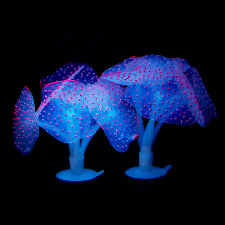 Aquarium Articles Decoration Silicone Simulation Fluorescent Sucker Jellyfish, Size: 10*10*9cm