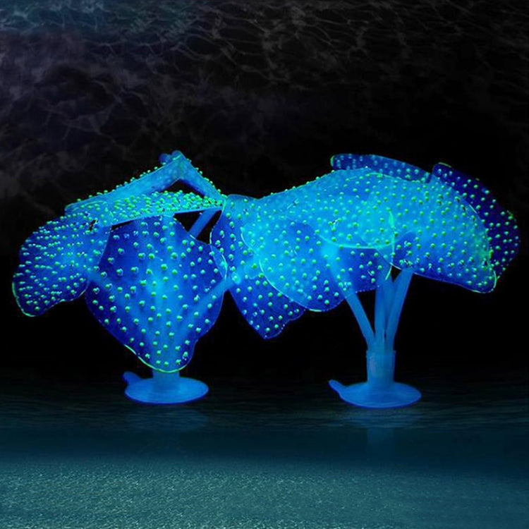 Aquarium Articles Decoration Silicone Simulation Fluorescent Sucker Jellyfish, Size: 10*10*9cm