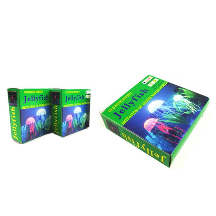 Aquarium Articles Decoration Silicone Simulation Fluorescent Sucker Jellyfish, Size: 3.5*11cm