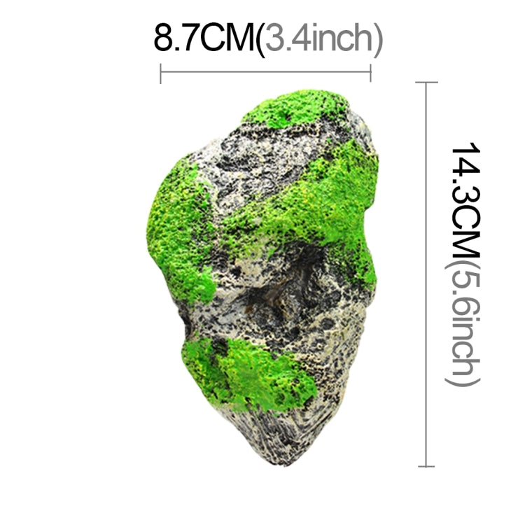 Aquarium Decoration Floating Pumice Suspended Stone Artificial Fish Tank Acuarios Moss Flying Rock Aquatic Ornament Landscape, Middle Size: 8.7 x 14.3cm