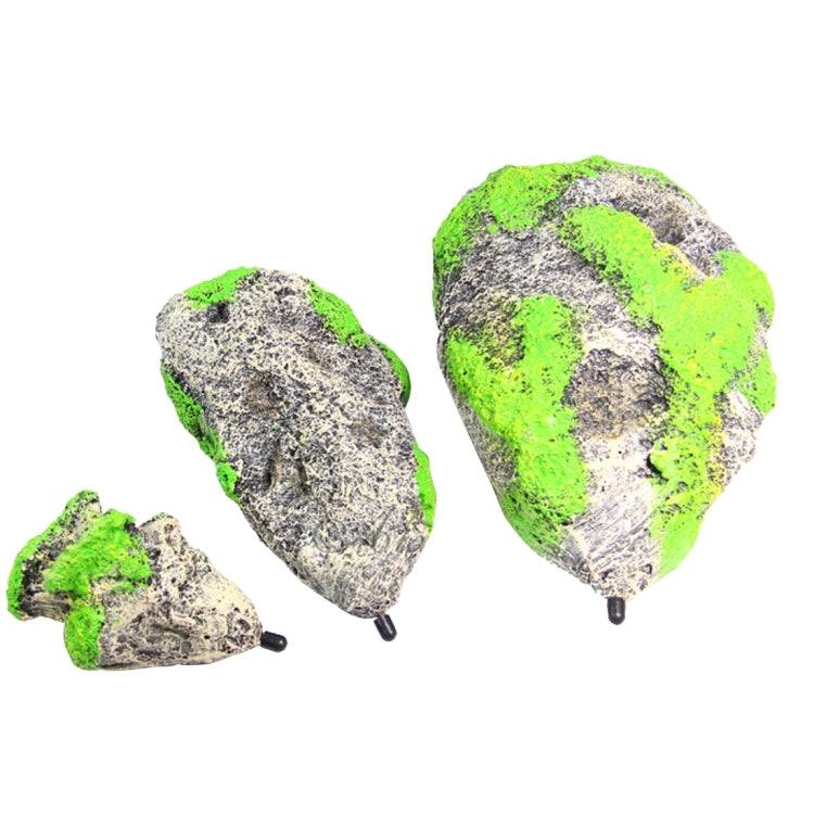 Aquarium Decoration Floating Pumice Suspended Stone Artificial Fish Tank Acuarios Moss Flying Rock Aquatic Ornament Landscape, Small Size: 5.8 x 9.2cm