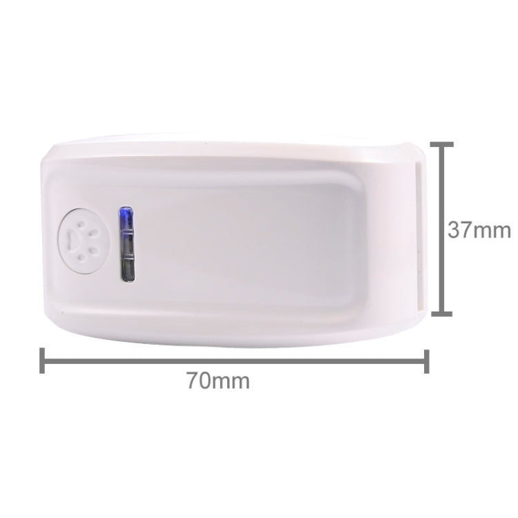 KH-909 Universal IPX6 Waterproof GPS Tracker for Pet / Kid / the Aged, KH-909 White + Black, KH-909 White + Blue