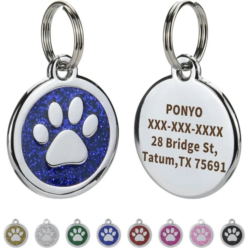 Custom Engraved Pet ID Tags - Personalized Anti-Lost Collars