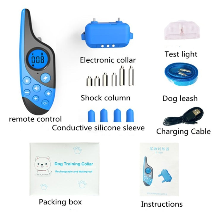 500m Charging Remote Control Dog Training Device Pet Bark Stopper