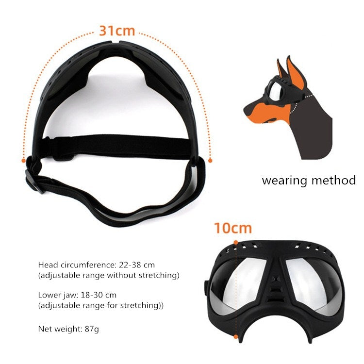 Pet Mask Glasses Waterproof And Snowproof Soft Frame Goggles Dog Supplies Sunglasses