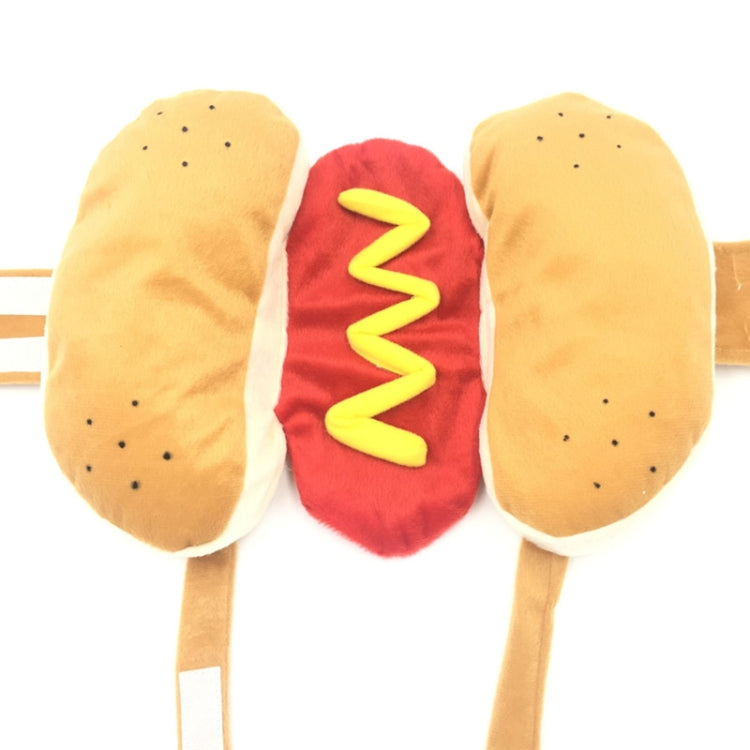 Hot Dog Style Pet Dog Cat Halloween Party Costume Clothes, S, M, L