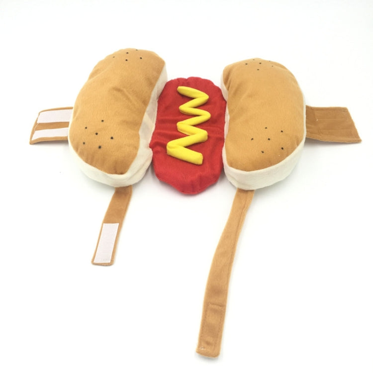 Hot Dog Style Pet Dog Cat Halloween Party Costume Clothes, S, M, L