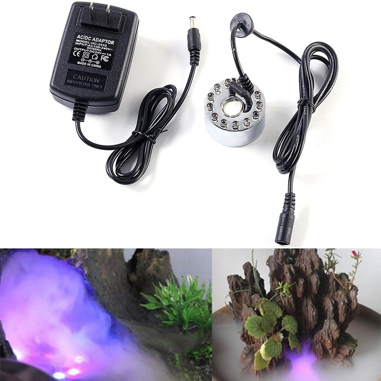 Fountain Fish Tank Ultrasonic Portable Atomizer, US Plug, Atomizer 12 Lamp Metal, Atomizer 12 Lamp Plastic, Atomizer without Lamp Metal, Atomizer without Lamp Plastic