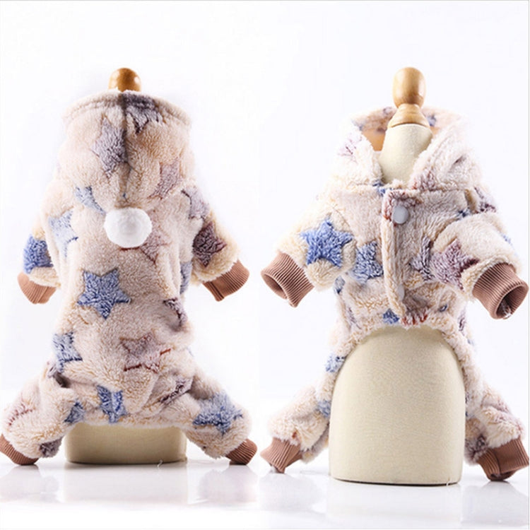 Dog Pajamas Fleece Jumpsuit Autumn Winter Dog Clothes Four legs Warm Pet Clothes, XS, S, M, L, XL, XXL