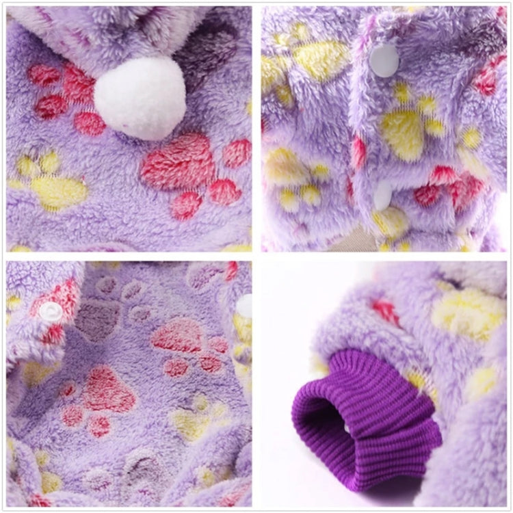 Dog Pajamas Fleece Jumpsuit Autumn Winter Dog Clothes Four legs Warm Pet Clothes, XS, S, M, L, XL, XXL