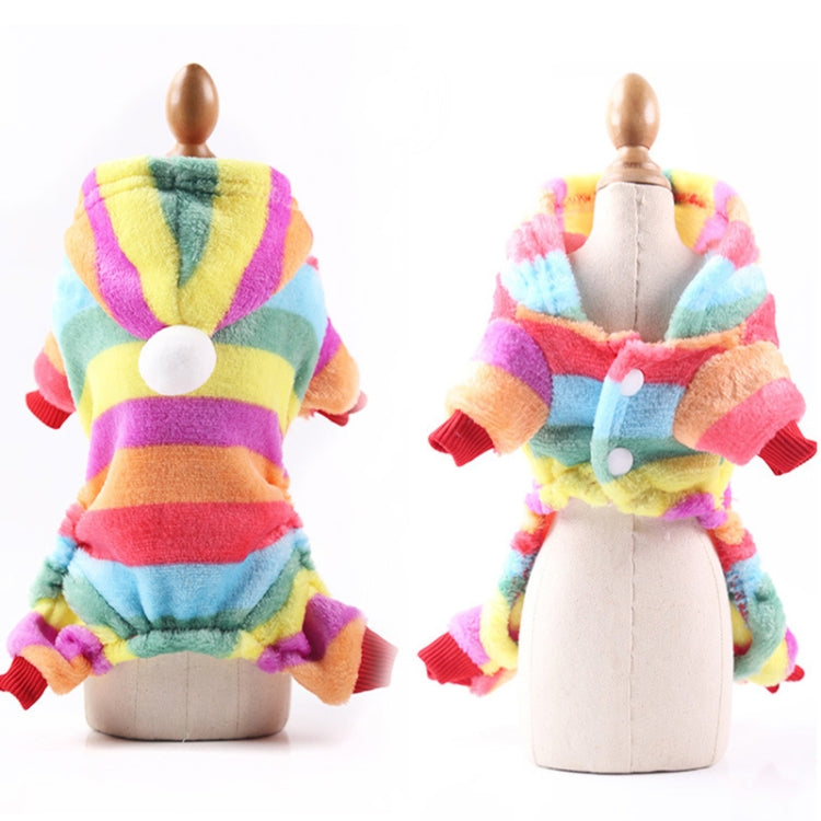 Dog Pajamas Fleece Jumpsuit Autumn Winter Dog Clothes Four legs Warm Pet Clothes