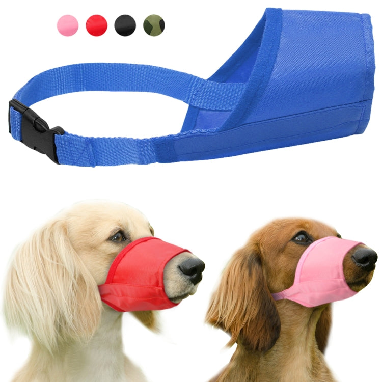 Pet Supplier Dog Muzzle Breathable Nylon Comfortable Soft Mesh Adjustable Pet Mouth Mask Prevent Bite, 12cm, 14cm, 16cm, 18cm, 20cm, 22cm