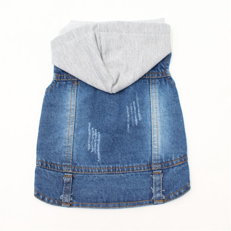 Retro Personality Denim Small Vest Pet Dog Clothes Pet Jacket