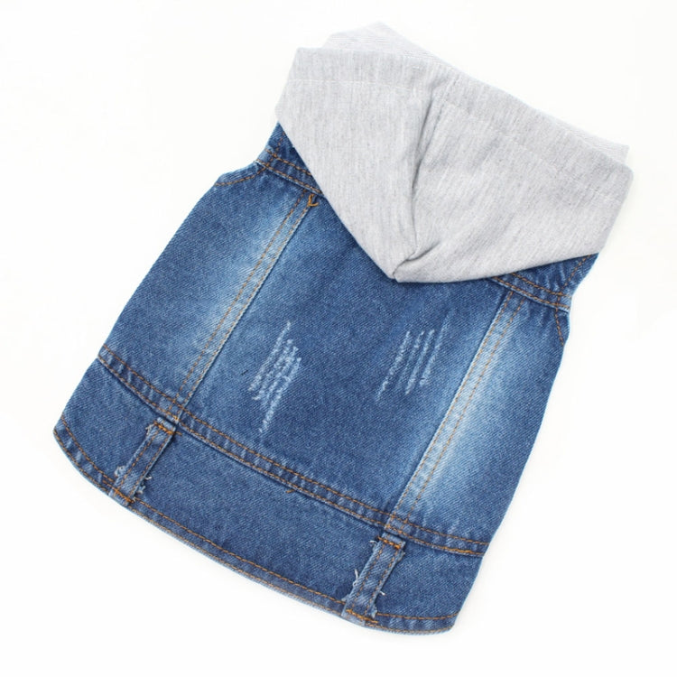 Retro Personality Denim Small Vest Pet Dog Clothes Pet Jacket