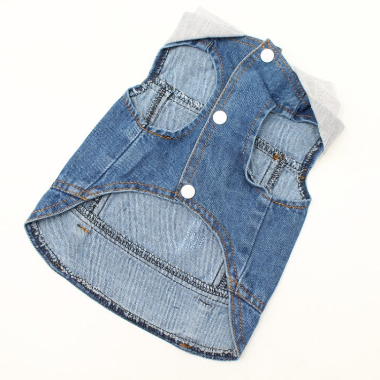 Retro Personality Denim Small Vest Pet Dog Clothes Pet Jacket