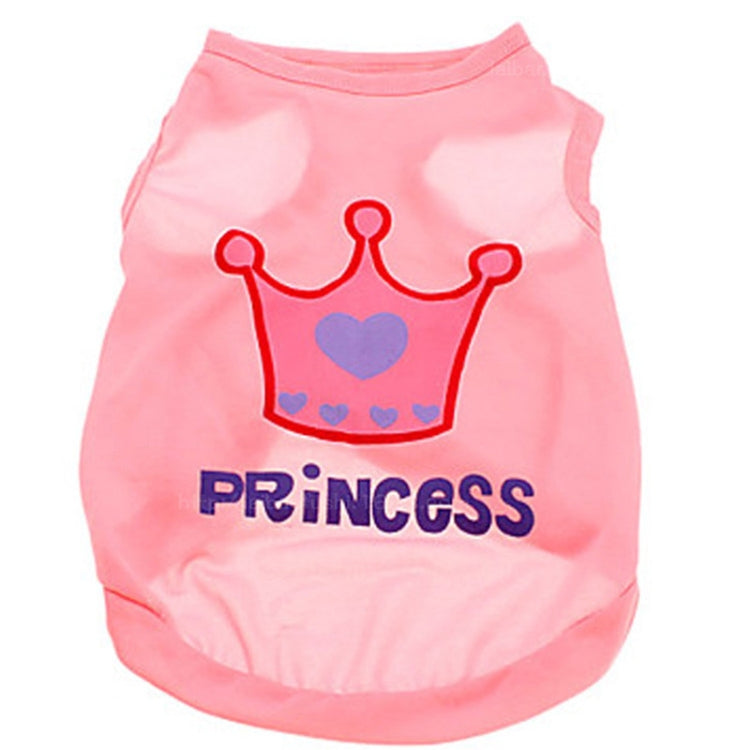 Cute Little Pet Dog Clothes Crown Vest Pet Clothes